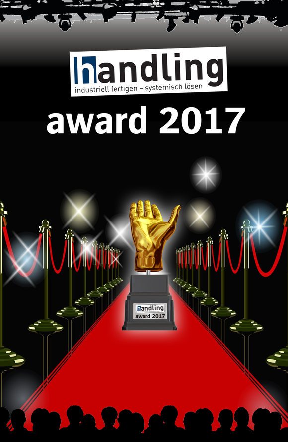 Zum Artikel "10.10.2017: Prof. Franke übergibt handling awards 2017 auf der Motek in Stuttgart"