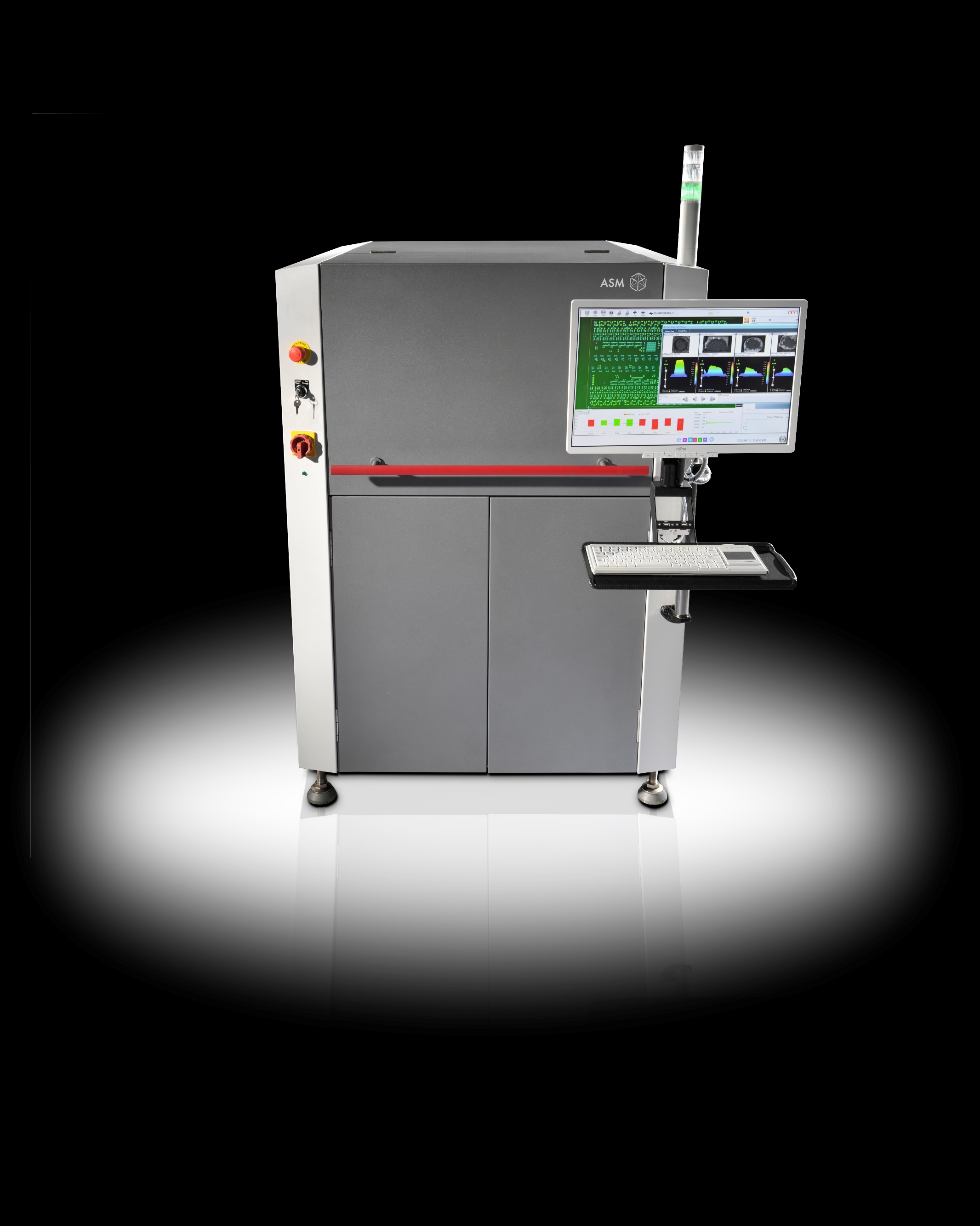 Zum Artikel "11.04.2019: Inbetriebnahme eines neuen Inline-Solder-Paste-Inspection-Geräts von ASM"