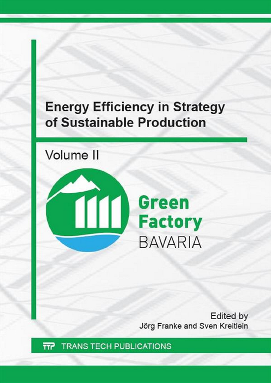 Energy Efficiency in Strategy of Sustainable Production Vol. II Energy Efficiency in Strategy of Sustainable Production Vol. II