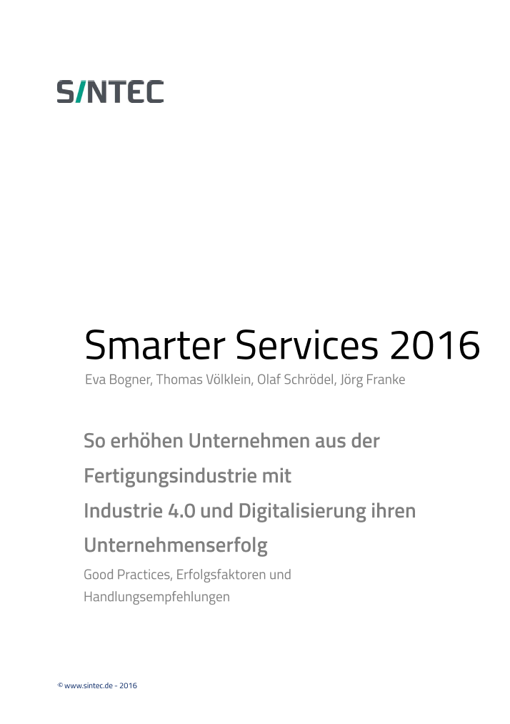 Smarter Services 2016 Smarter Services 2016