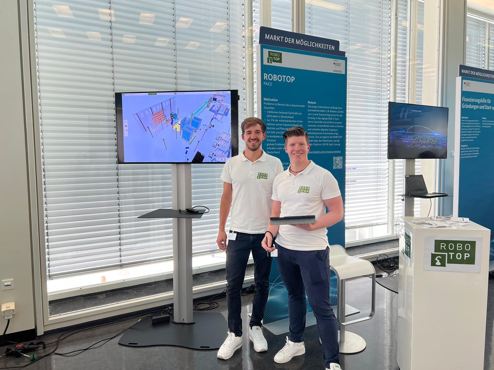 Zum Artikel "29.-30.08.2022: ROBOTOP-Forschungsausgründung (FAU/FAPS) als Aussteller und Vorzeige-Start-up auf den Tagen der digitalen Technologien des BMWK in Berlin"